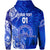 Custom Tonga Tupou College Zip Hoodie Simple Vibes Blue, Custom Text and Number LT8 - Polynesian Pride