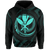 Polynesian Kanaka Shaka Map of Hawaii Hoodie Turquoise - Polynesian Pride