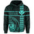 Polynesian Kakau Kanaka Seal of Hawaii Hoodie Turquoise - Polynesian Pride