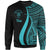 Niue Sweatshirt - Turquoise Polynesian Tentacle Tribal Pattern Unisex Turquoise - Polynesian Pride