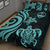 Guam Quilt Bed Set - Turquoise Tentacle Turtle - Polynesian Pride