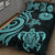 Tahiti Quilt Bed Set - Turquoise Tentacle Turtle - Polynesian Pride