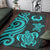 Pohnpei Area Rug - Turquosie Tentacle Turtle - Polynesian Pride