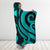 Wallis and Futuna Hooded Blanket - Turquoise Tentacle Turtle - Polynesian Pride