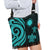 Northern Mariana Islands Boho Handbag - Turquoise Tentacle Turtle - Polynesian Pride