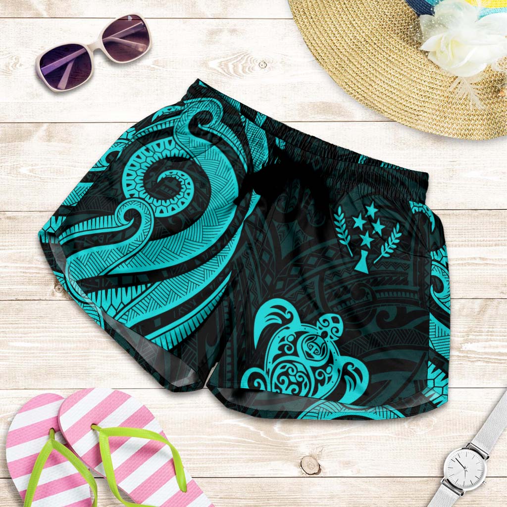 Kosrae Women's Short - Turquoise Tentacle Turtle Women Turquoise - Polynesian Pride