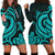 Niue Women Hoodie Dress - Turquoise Tentacle Turtle Turquoise - Polynesian Pride