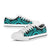 Tahiti Low Top Canvas Shoes - Turquoise Tentacle Turtle - Polynesian Pride