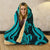 Federated States of Micronesia Hooded Blanket - Turquoise Tentacle Turtle - Polynesian Pride