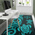 Kosrae Area Rug - Turquoise Tentacle Turtle - Polynesian Pride