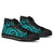 Pohnpei High Top Shoes - Turquoise Tentacle Turtle - Polynesian Pride