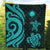 Marshall Islands Premium Quilt - Turquoise Tentacle Turtle - Polynesian Pride