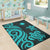 Marshall Islands Area Rug - Turquoise Tentacle Turtle - Polynesian Pride