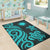 Northern Mariana Islands Area Rug - Turquoise Tentacle Turtle - Polynesian Pride