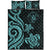 Niue Quilt Bed Set - Turquoise Tentacle Turtle - Polynesian Pride