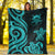 Tuvalu Premium Blanket - Turquoise Tentacle Turtle - Polynesian Pride