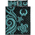 Pohnpei Quilt Bed Set - Turquoise Tentacle Turtle - Polynesian Pride