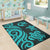 Tonga Area Rug - Turquoise Tentacle Turtle - Polynesian Pride