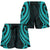 Tahiti Women's Short - Turquoise Tentacle Turtle - Polynesian Pride