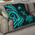 Marshall Islands Premium Quilt - Turquoise Tentacle Turtle - Polynesian Pride