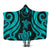 Yap Hooded Blanket - Turquoise Tentacle Turtle Hooded Blanket Turquoise - Polynesian Pride