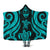 Guam Hooded Blanket - Turquoise Tentacle Turtle Hooded Blanket Turquoise - Polynesian Pride