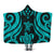 Kosrae Hooded Blanket - Turquoise Tentacle Turtle Hooded Blanket Turquoise - Polynesian Pride