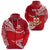 Custom Kolisi Tonga Zip Hoodie Mate Maa Tonga Unique Version Red, Custom Text and Number Unisex Red - Polynesian Pride