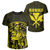 Hawaii King Coat of Arms Kanaka Map Polynesian T Shirt Yellow Unisex Yellow - Polynesian Pride