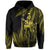 Hawaii King Polynesian Hoodie Durk Style Yellow - Polynesian Pride