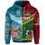 Custom Vanuatu Fiji Hoodie Together Bright Color LT8 - Polynesian Pride