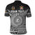 Custom Vanuatu Fiji Polo Shirt Together Black, Custom Text and Number LT8 - Polynesian Pride