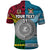 Custom Vanuatu Fiji Polo Shirt Together Bright Color, Custom Text and Number LT8 - Polynesian Pride