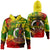 Vanuatu Independence Day Grunge Zip Hoodie LT10 Yellow - Polynesian Pride