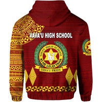 Tonga Vavau High School Hoodie Simple Style Maroon LT8 - Polynesian Pride