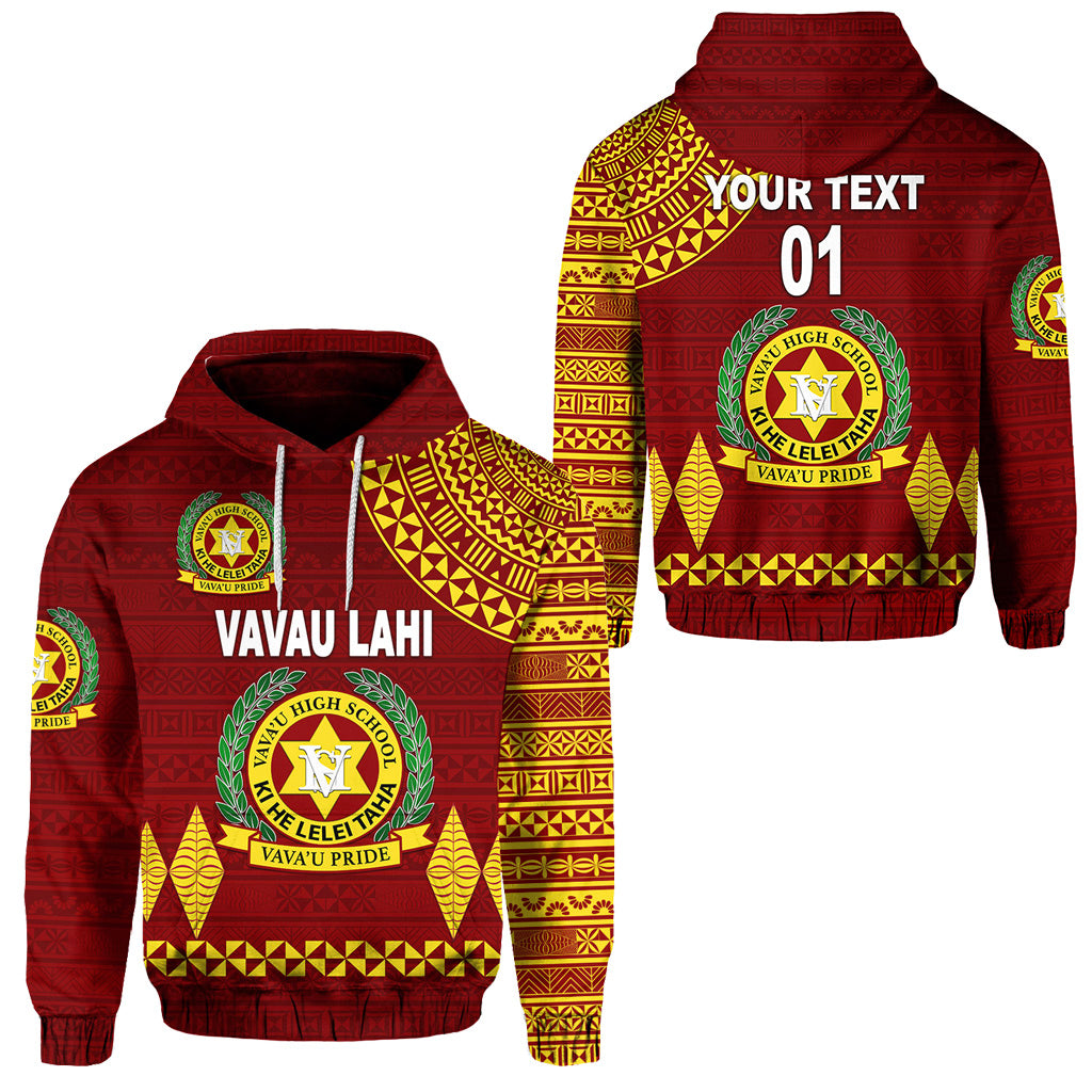 (VAVAU LAHI) Tonga Vavau High School Hoodie Simple Style Maroon LT8 Unisex Maroon - Polynesian Pride