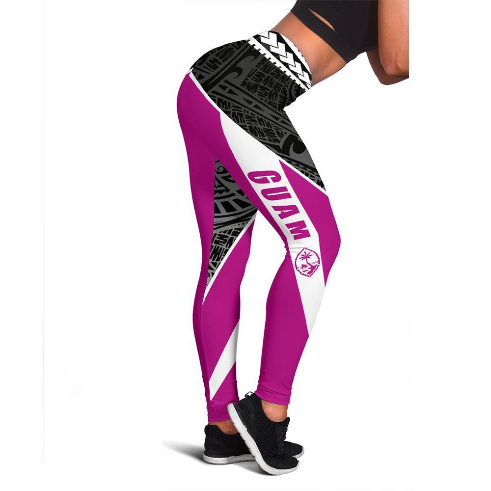 Guam Active 4th Leggings A16 Pink - Polynesian Pride