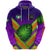 Custom Fiji Vuci Rugby Club Hoodie Creative Style Purple, Custom Text and Number LT8 - Polynesian Pride