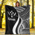 Kosrae Premium Blanket - White Polynesian Tentacle Tribal Pattern - Polynesian Pride