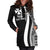 Wallis And Futuna Women's Hoodie Dress - White Polynesian Tentacle Tribal Pattern - Polynesian Pride