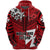 Custom Wallis and Futuna Rugby Zip Hoodie, Custom Text and Number Sporty Vibes Unisex Red - Polynesian Pride