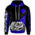 Wallis & Futuna Custom Hoodie Diagonal Pattern Dark Blue Unisex Dark Blue - Polynesian Pride