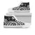 Niue High Top Shoes - White Tentacle Turtle - Polynesian Pride