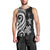 Niue Men's Tank Top - White Tentacle Turtle - Polynesian Pride