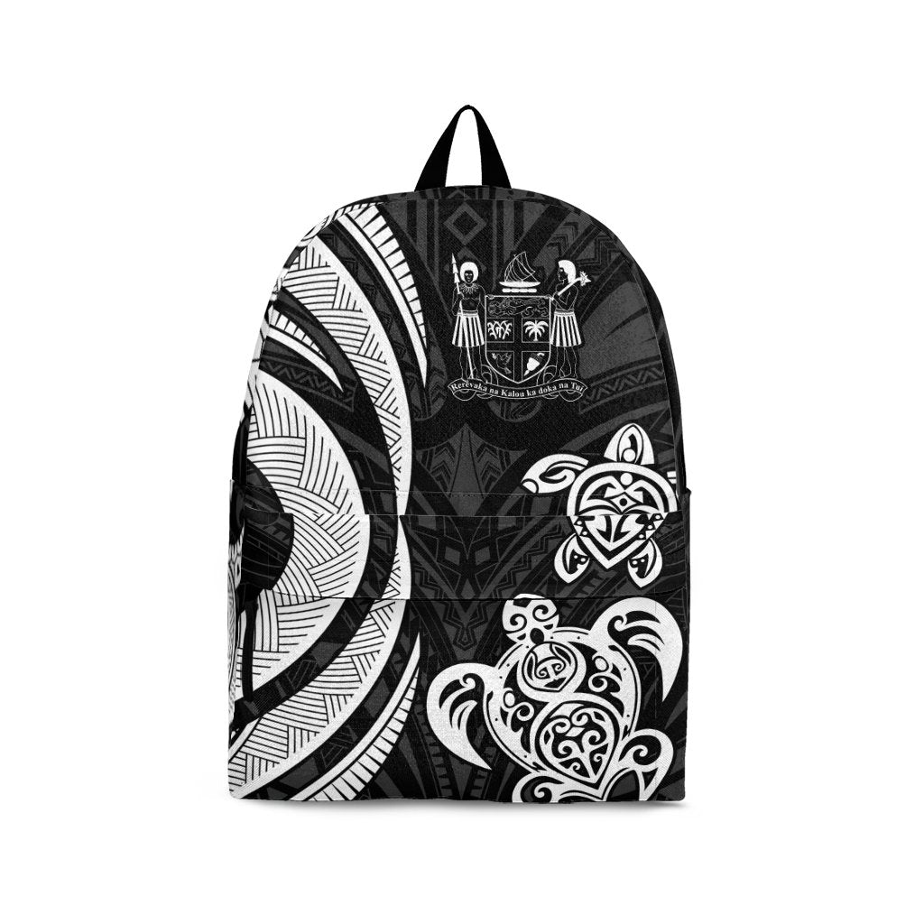 Fiji Backpack - White Tentacle Turtle Crest White - Polynesian Pride