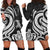 Niue Women Hoodie Dress - White Tentacle Turtle White - Polynesian Pride