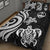 Guam Quilt Bed Set - White Tentacle Turtle - Polynesian Pride