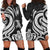 New Caledonia Women Hoodie Dress - White Tentacle Turtle White - Polynesian Pride