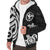 Hawaii Sherpa Hoodie - White Tentacle Turtle - Polynesian Pride