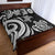 Tahiti Quilt Bed Set - White Tentacle Turtle - Polynesian Pride